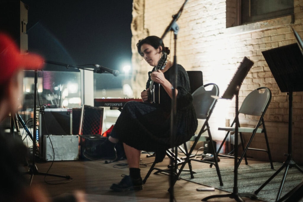 2024-Kiechel-Gallery-Rooftop-Nicole-Sauder-Mandolin