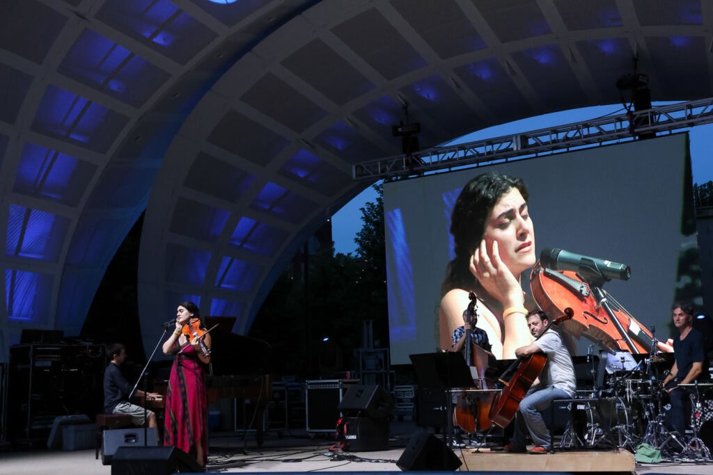 2025-Gene-Leahy-Mall-Layale-Chaker-singing