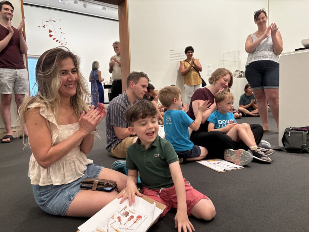 2025-Sheldon-Museum-of-Art-audience-kids-concert-in-gallery