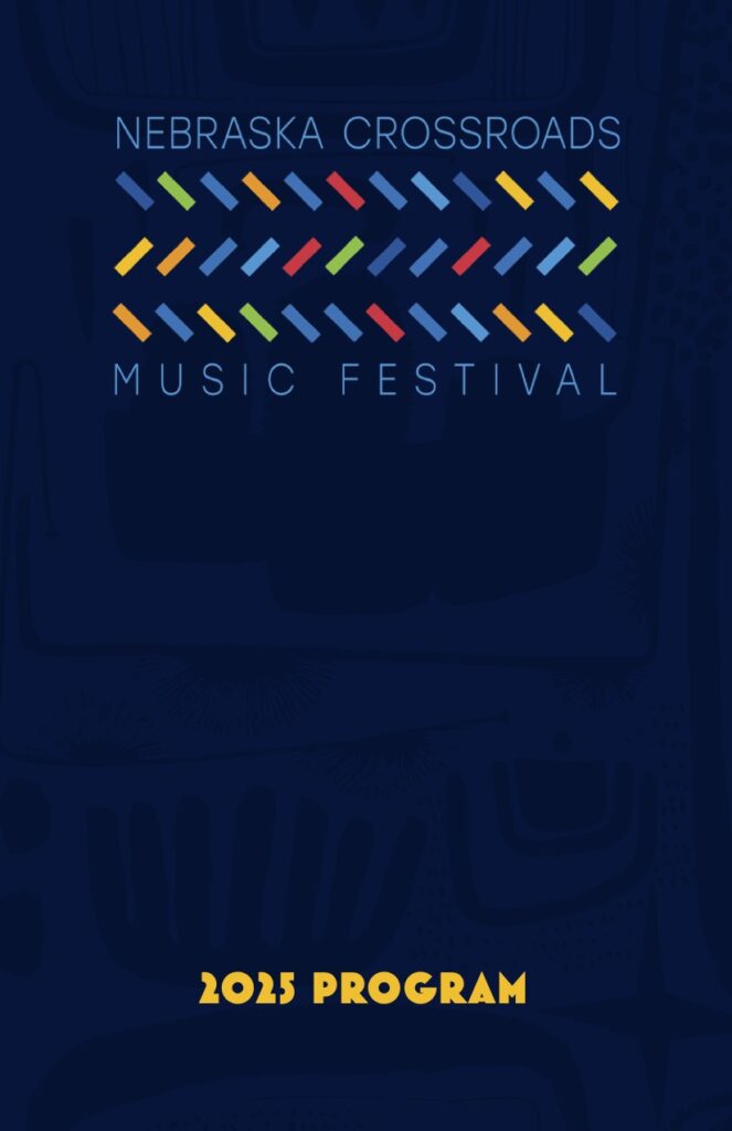 Cover from the 2025 Nebraska Crossroads Music Festival Program Booklet